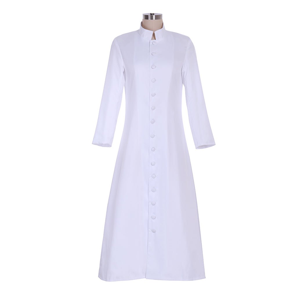 Custom Made Women's Roman Pastor Robe Cassock - Medieval Clergy Vestment Costume | Astricos-Astricos