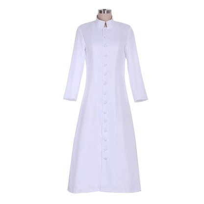 Custom Made Women's Roman Pastor Robe Cassock - Medieval Clergy Vestment Costume | Astricos-Astricos