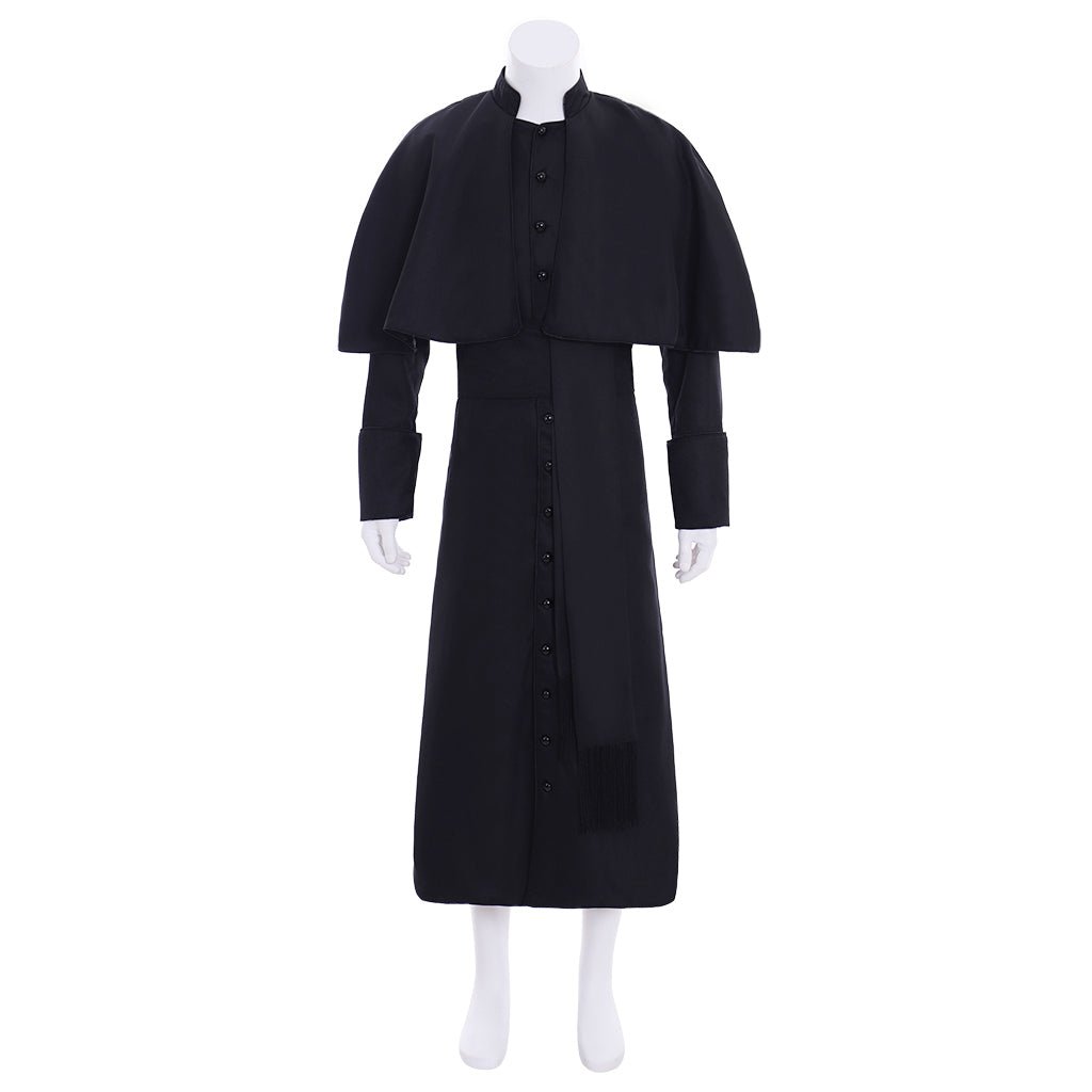 Custom Roman Clergyman Soutane Cassock - Medieval Clergy Robe Cosplay Costume | Astricos-Astricos