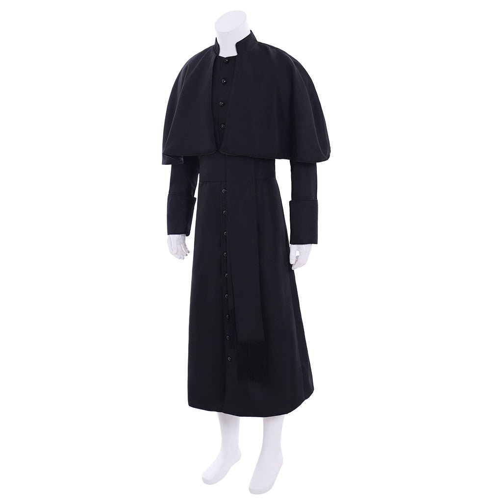 Custom Roman Clergyman Soutane Cassock - Medieval Clergy Robe Cosplay Costume | Astricos-Astricos