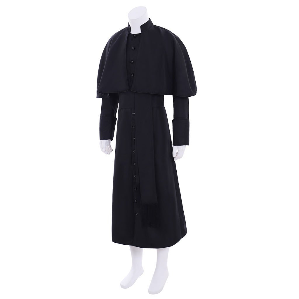Custom Roman Clergyman Soutane Cassock - Medieval Clergy Robe Cosplay Costume | Astricos-Astricos