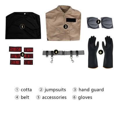 Gary Grooberson Ghostbusters Cosplay Costume - Tailor-Made Jumpsuit & Accessories-Astricos