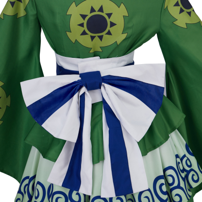 One Piece Genderbend Zoro Cosplay Kimono Dress, Custom Anime Halloween Outfit