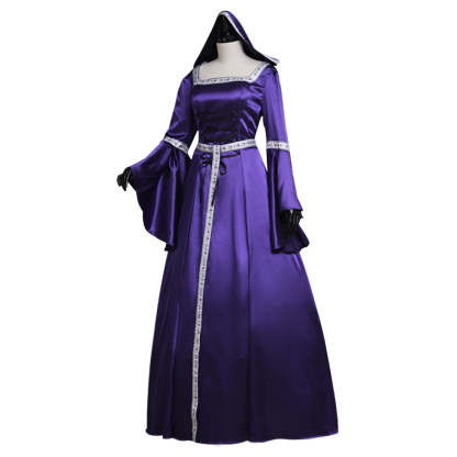 Medieval Vintage Southern Dress - Women's Halloween Cosplay Court Noble Robe with Bell Sleeves-Astricos