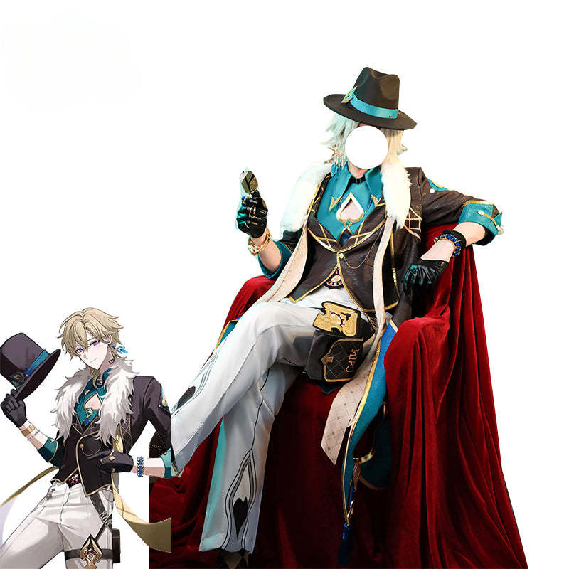 Honkai Star Rail Aventurine Cosplay Costume - Topaz Colleagues Edition | Astricos-Astricos