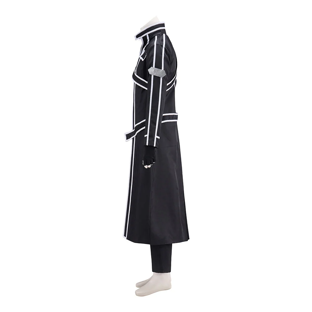 Sword Art Online Kirito Cosplay Costume, Black Swordsman Custom Halloween Outfit