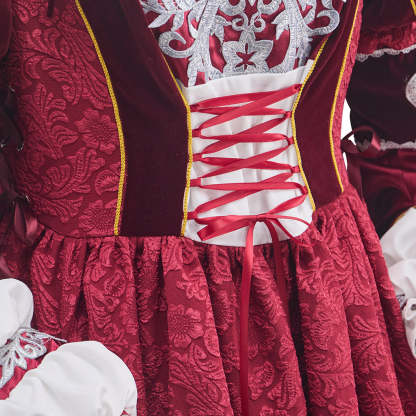 Tudor Dynasty Rose Pink Dress Cosplay Costume - Authentic Historical Outfit-Astricos