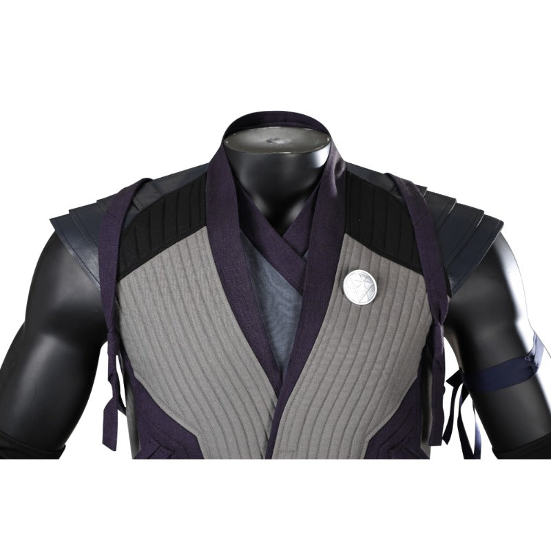 Mortal Kombat 1 Smoke Cosplay Costume Full Set with Mask for Halloween & Parties-Astricos