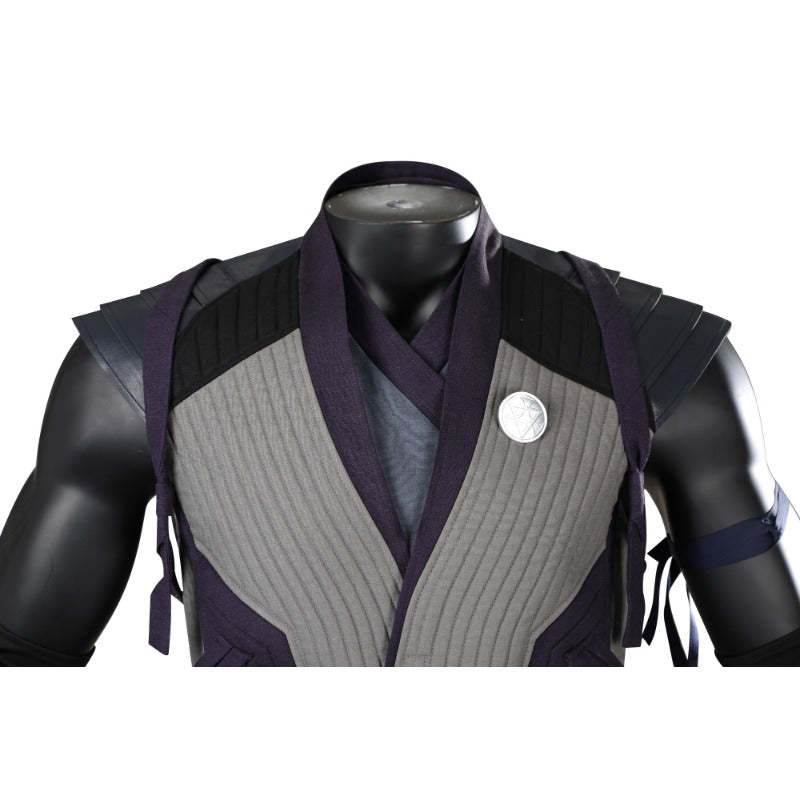 Mortal Kombat 1 Smoke Cosplay Costume Full Set with Mask for Halloween & Parties-Astricos