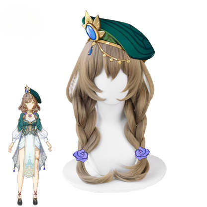 Genshin Impact Lisa Cosplay Wig - Heat Resistant & Authentic Style-Astricos