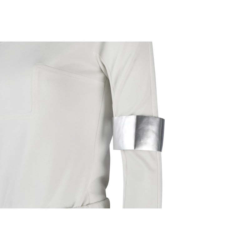 Queen Amidala Padmé White Battle Outfit with Cloak - Star Wars Cosplay Costume for Comic Con & Halloween-Astricos