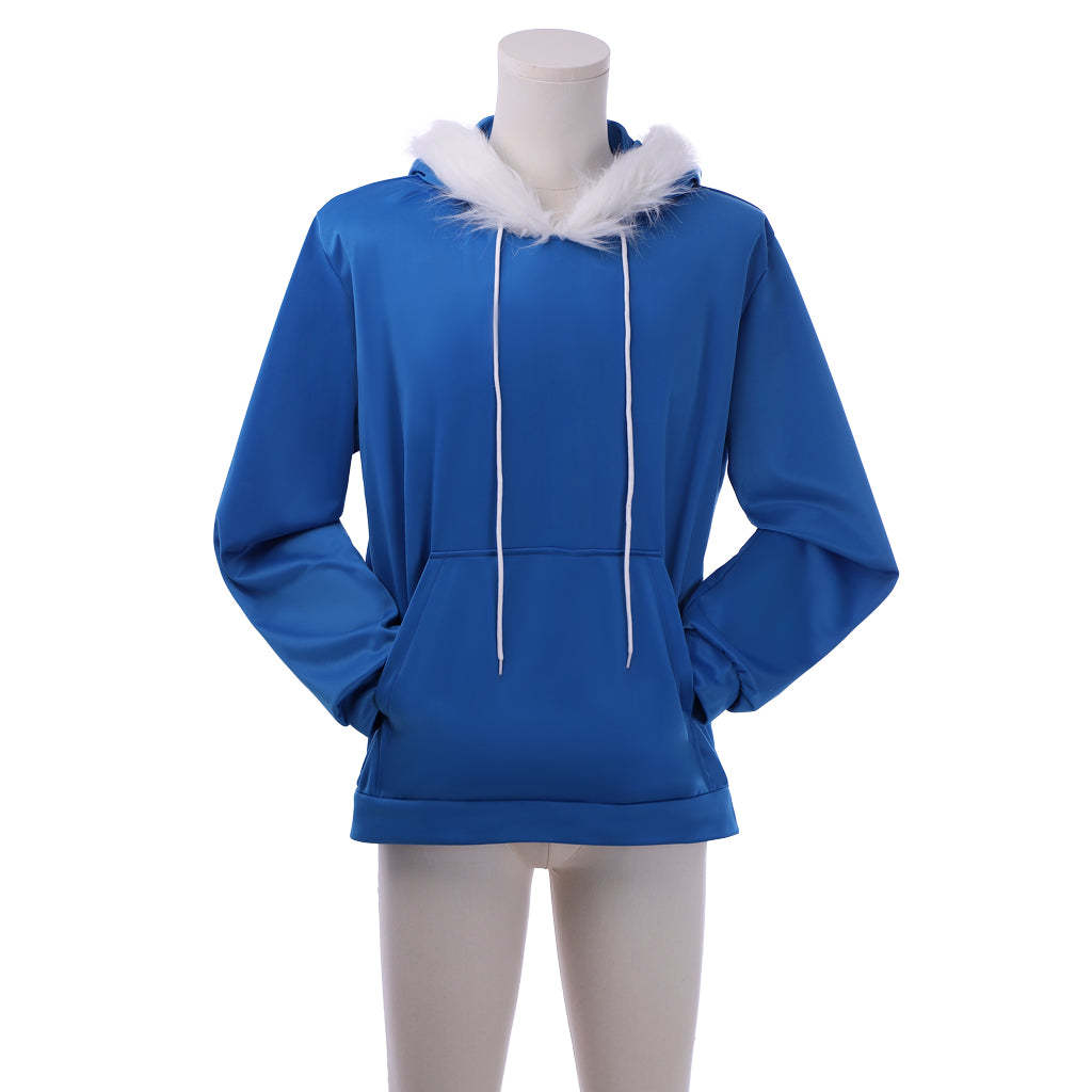 Undertale Sans Cosplay Costume for Men – Blue Hoodie Game Outfit | Astricos-Astricos