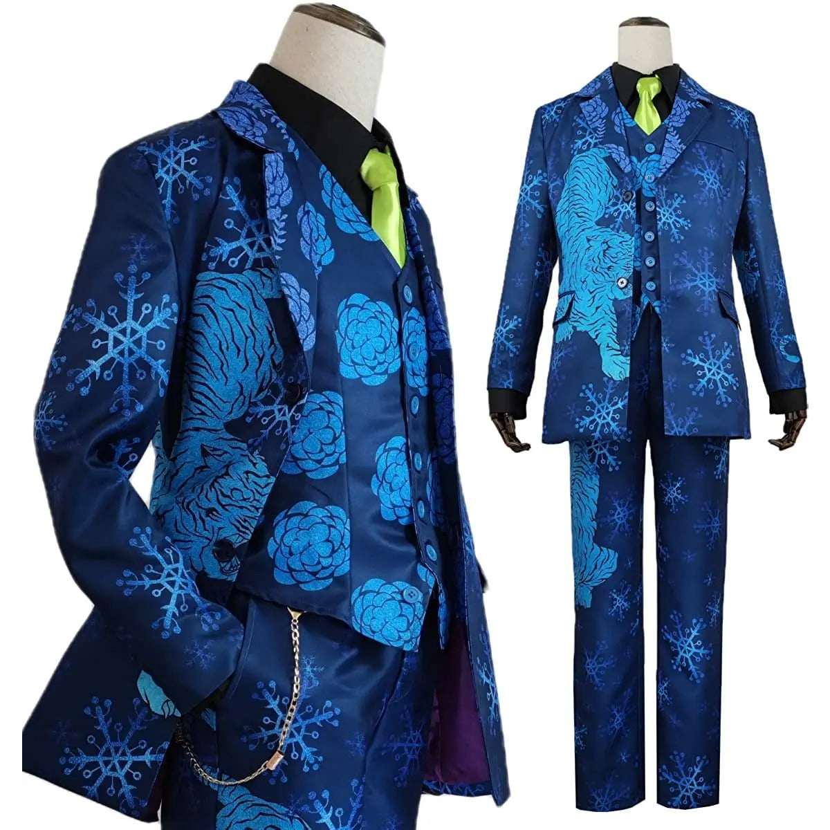 Chifuyu Matsuno Blue Tiger Snow Cosplay Costume 7Pcs Set - Tokyo Anime Exhibition Outfit-Astricos