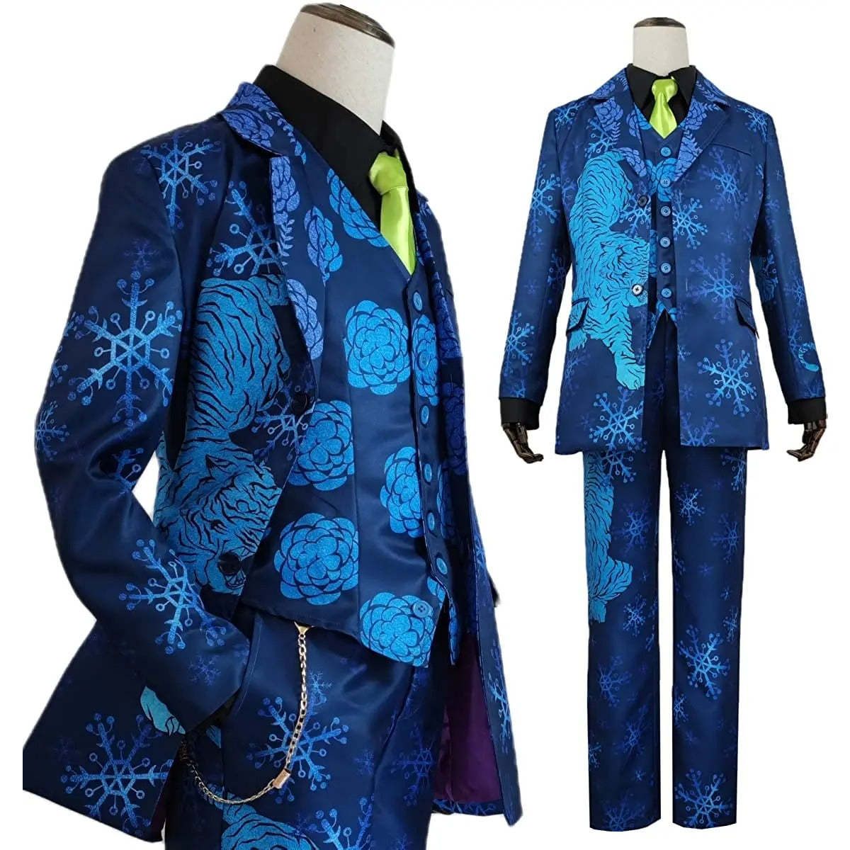 Chifuyu Matsuno Blue Tiger Snow Cosplay Costume 7Pcs Set - Tokyo Anime Exhibition Outfit-Astricos