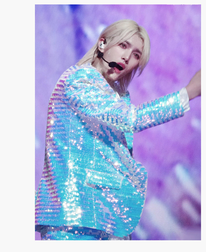 ONER Inspired Sequin Suit Set，Custom‑Made for Stage Performance Shows