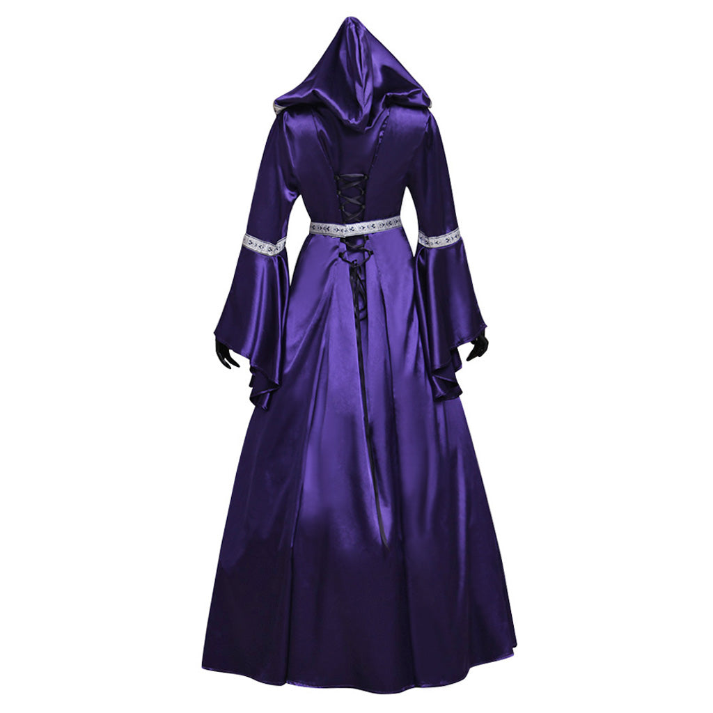 Medieval Vintage Southern Dress - Women's Halloween Cosplay Court Noble Robe with Bell Sleeves-Astricos