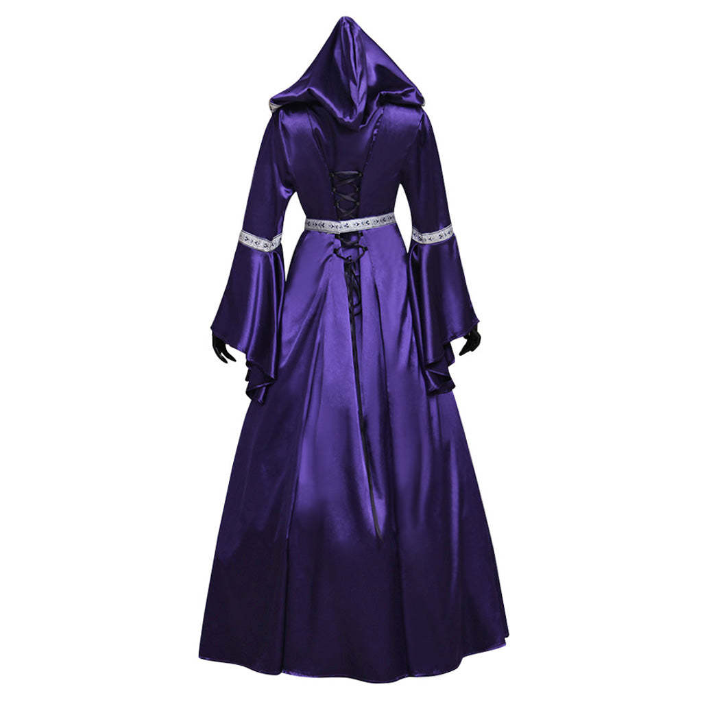 Medieval Vintage Southern Dress - Women's Halloween Cosplay Court Noble Robe with Bell Sleeves-Astricos