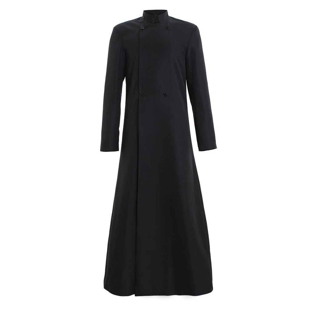 Men's Double Breasted Minister Choir Cassock Robe - Elegant Clergy Vestment-Astricos