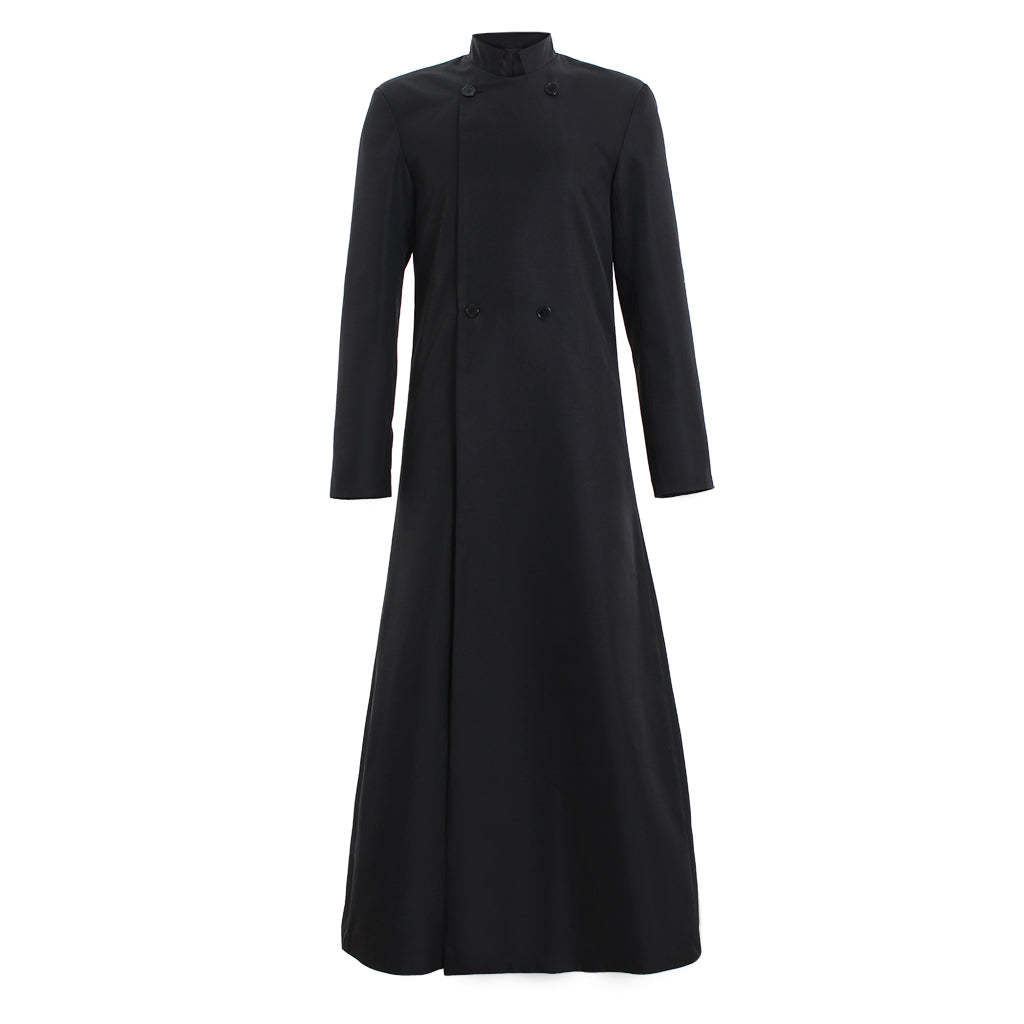 Men's Double Breasted Minister Choir Cassock Robe - Elegant Clergy Vestment-Astricos