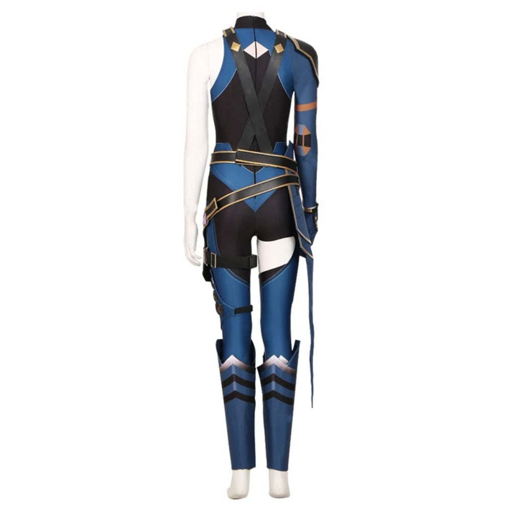 Valorant Reyna Cosplay Costume Jumpsuit Outfit - Perfect for Halloween & Carnival-Astricos
