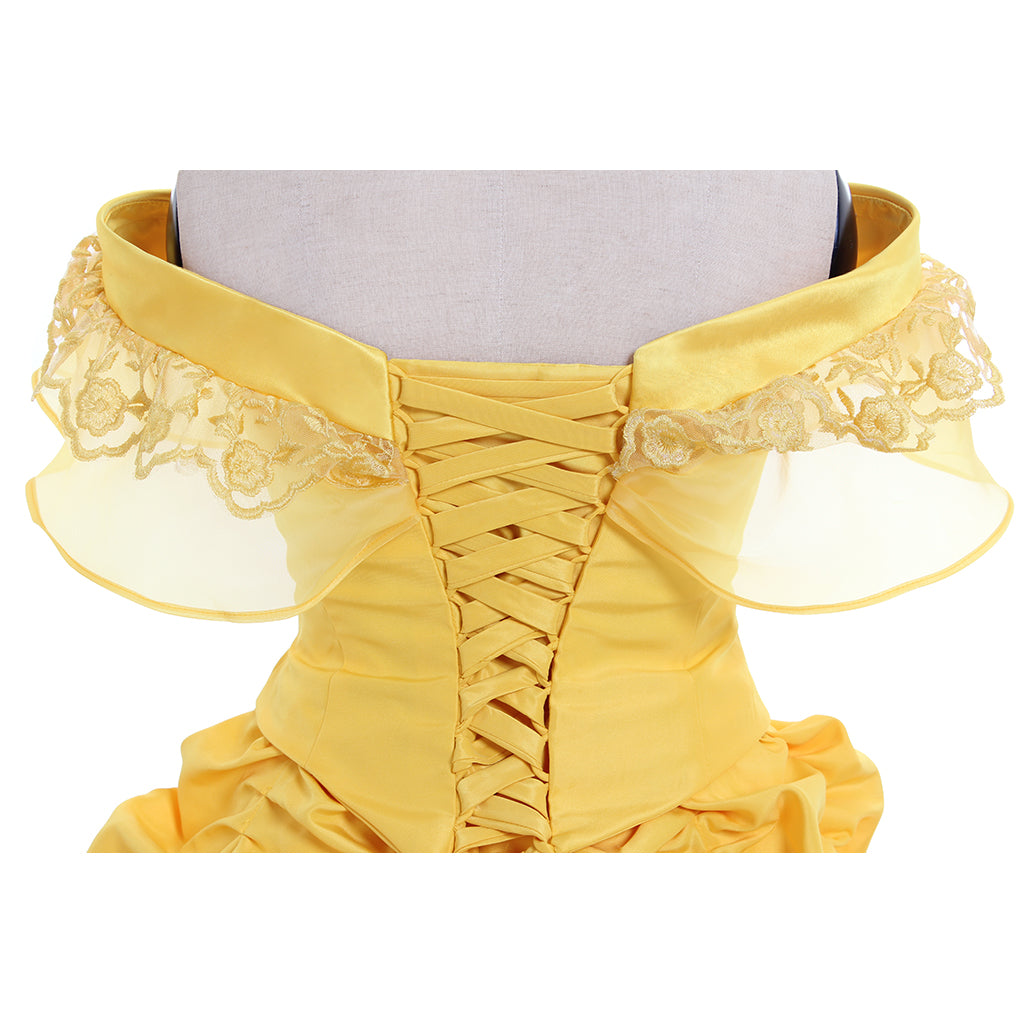 Beauty and the Beast Belle Cosplay Costume | Princess Dress for Halloween & Cosplay-Astricos