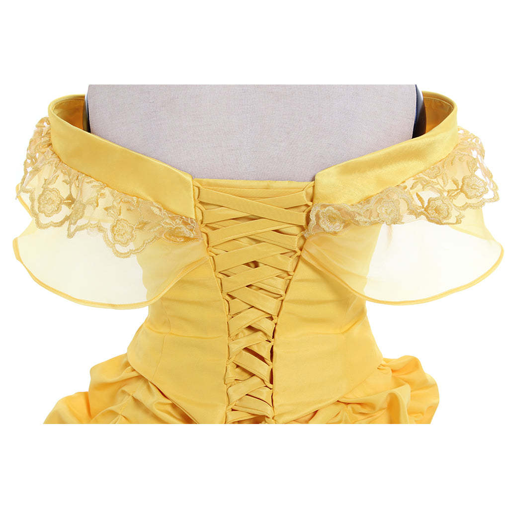 Beauty and the Beast Belle Cosplay Costume | Princess Dress for Halloween & Cosplay-Astricos