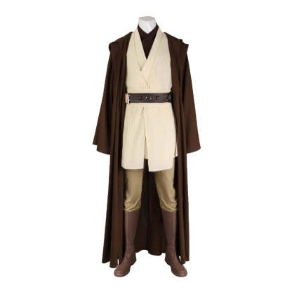Obi-Wan Kenobi Cosplay Costume Robe Full Set - Perfect for Halloween & Star Wars Parties-Astricos
