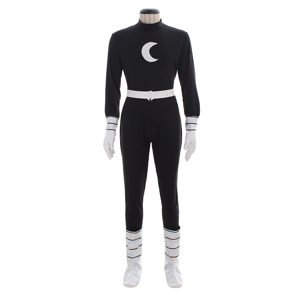 Moonlight Knight Black Version Cosplay Costume - Authentic Marvel Design with Boots Covers-Astricos