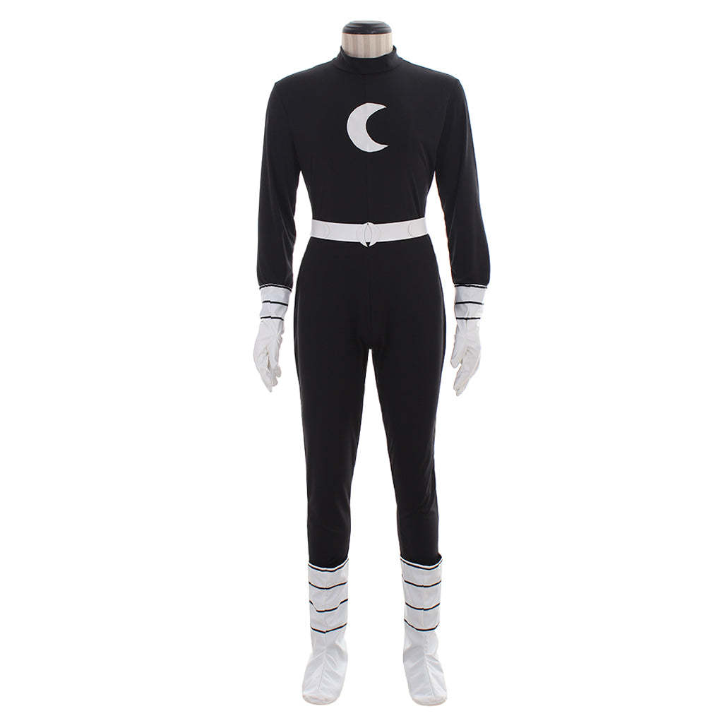 Moonlight Knight Black Version Cosplay Costume - Authentic Marvel Design with Boots Covers-Astricos