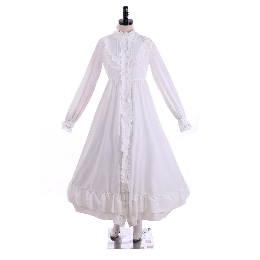 Marie Antoinette White Ball Gown - Vintage Victorian Baroque Cosplay Dress-Astricos