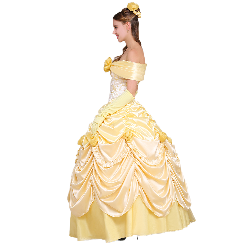 Beauty and the Beast Belle Cosplay Costume | Princess Dress for Halloween & Cosplay-Astricos