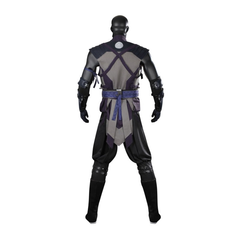 Mortal Kombat 1 Smoke Cosplay Costume Full Set with Mask for Halloween & Parties-Astricos