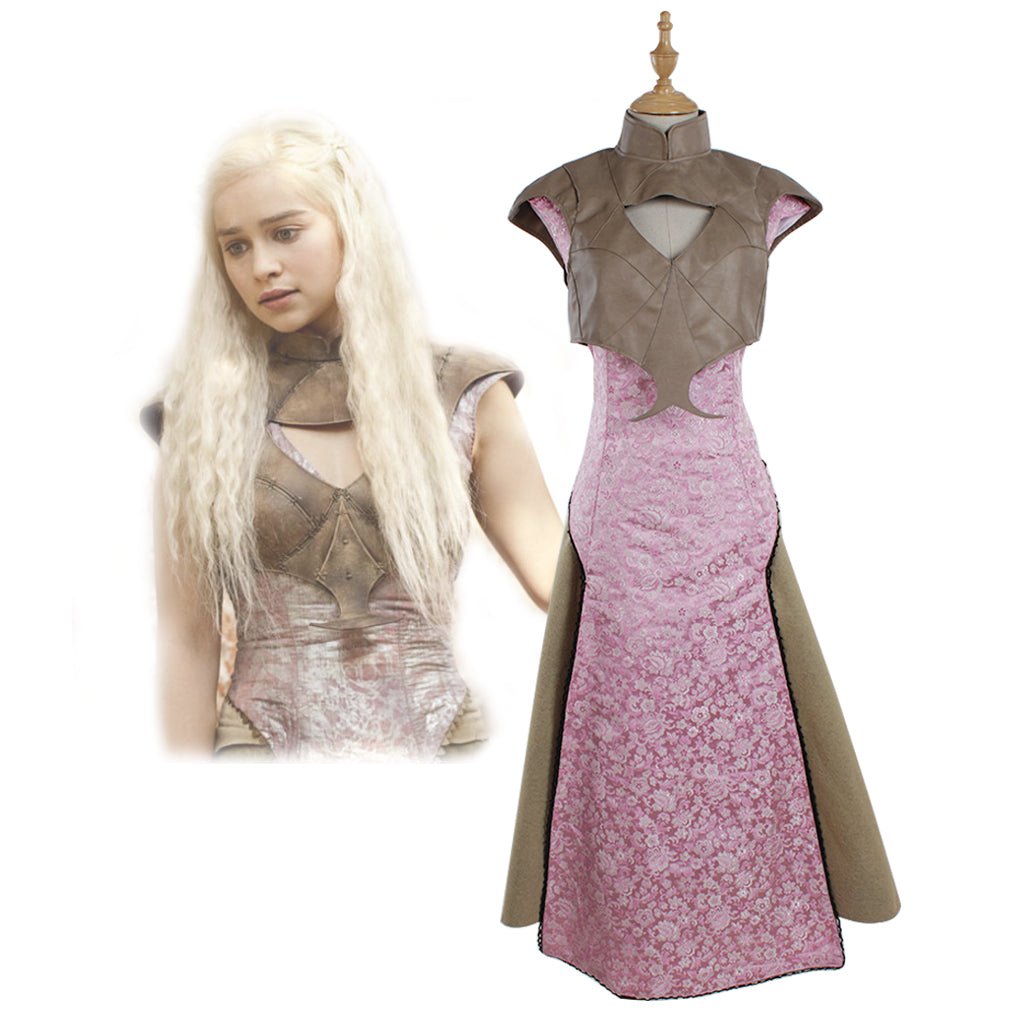 Daenerys Targaryen Cosplay Costume for Women - Authentic Halloween Party Dress-Astricos