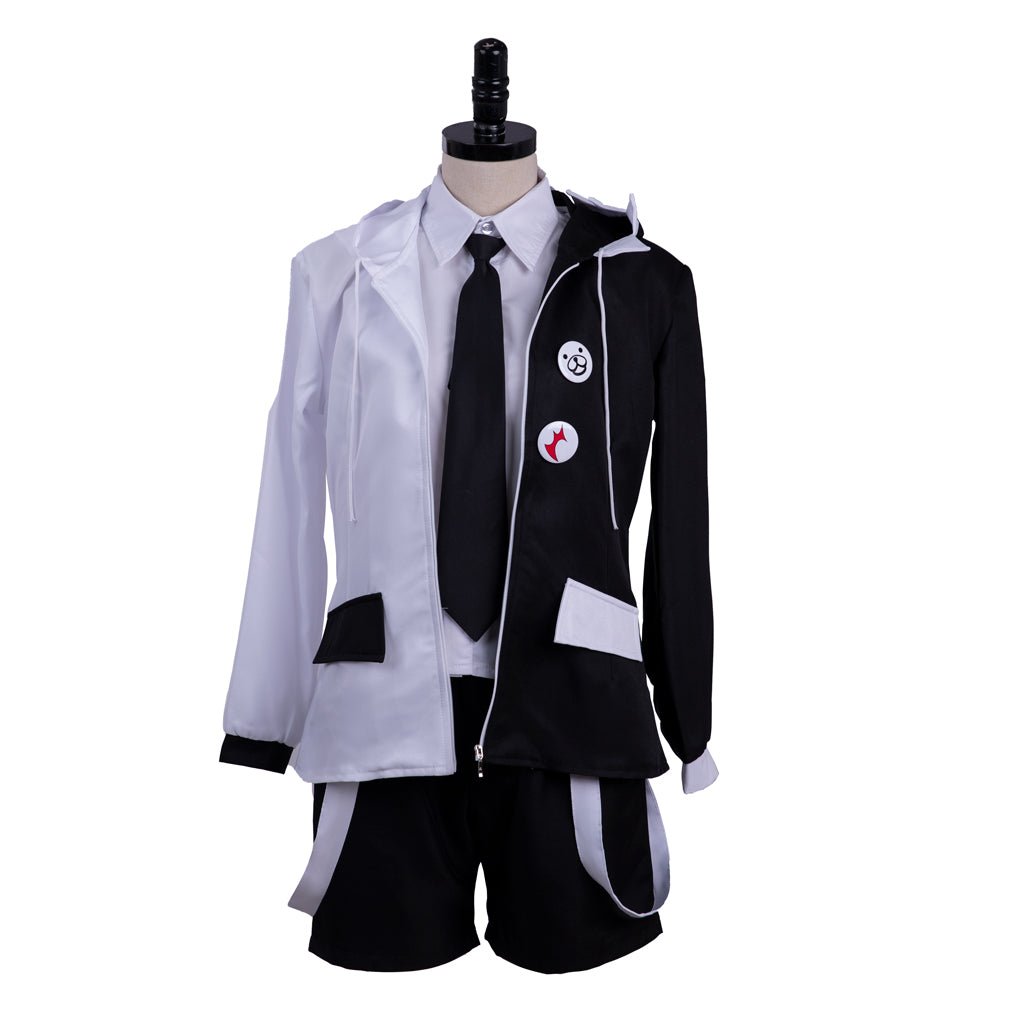 Danganronpa Monokuma Cosplay Costume Full Set - Premium Black & White Bear Outfit for Conventions-Astricos