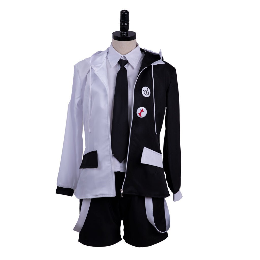 Danganronpa Monokuma Cosplay Costume Full Set - Premium Black & White Bear Outfit for Conventions-Astricos