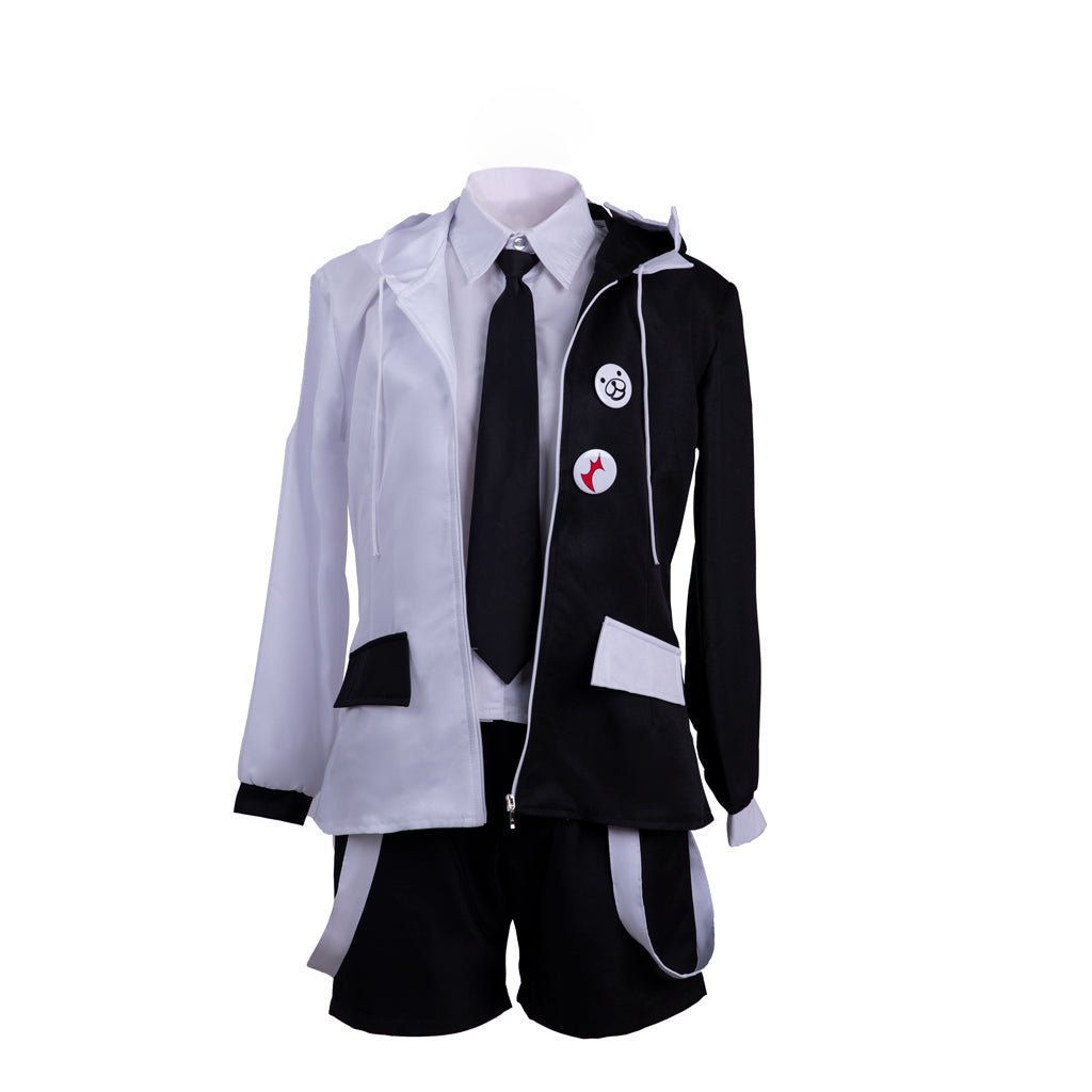 Danganronpa Monokuma Cosplay Costume Full Set - Premium Black & White Bear Outfit for Conventions-Astricos