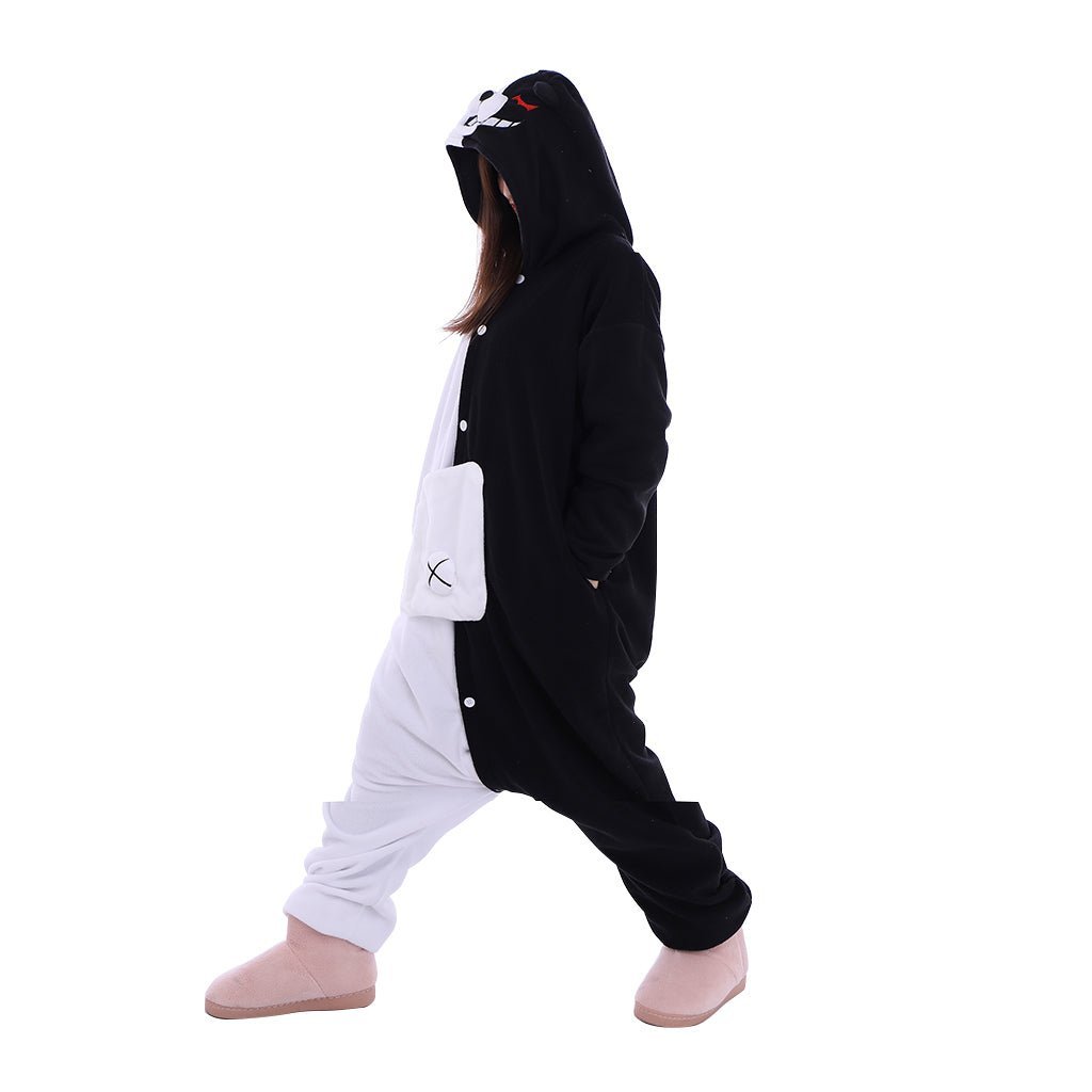 Danganronpa Monokuma Kigurumi Onesie – Ultimate Anime Cosplay Costume for Comfort-Astricos