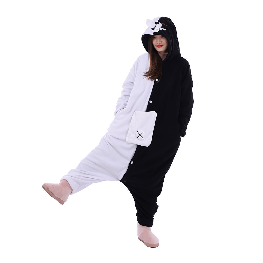 Danganronpa Monokuma Kigurumi Onesie – Ultimate Anime Cosplay Costume for Comfort-Astricos