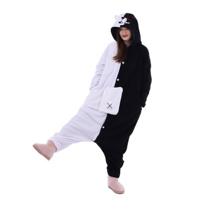 Danganronpa Monokuma Kigurumi Onesie – Ultimate Anime Cosplay Costume for Comfort-Astricos