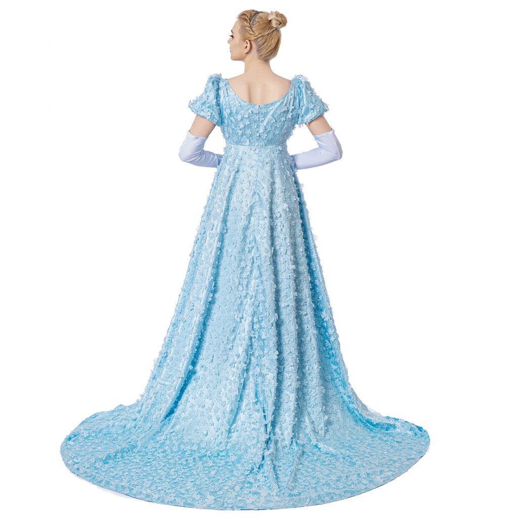 Daphne Cosplay Blue Dress - Regency & Victorian Elegance for Costume Lovers-Astricos