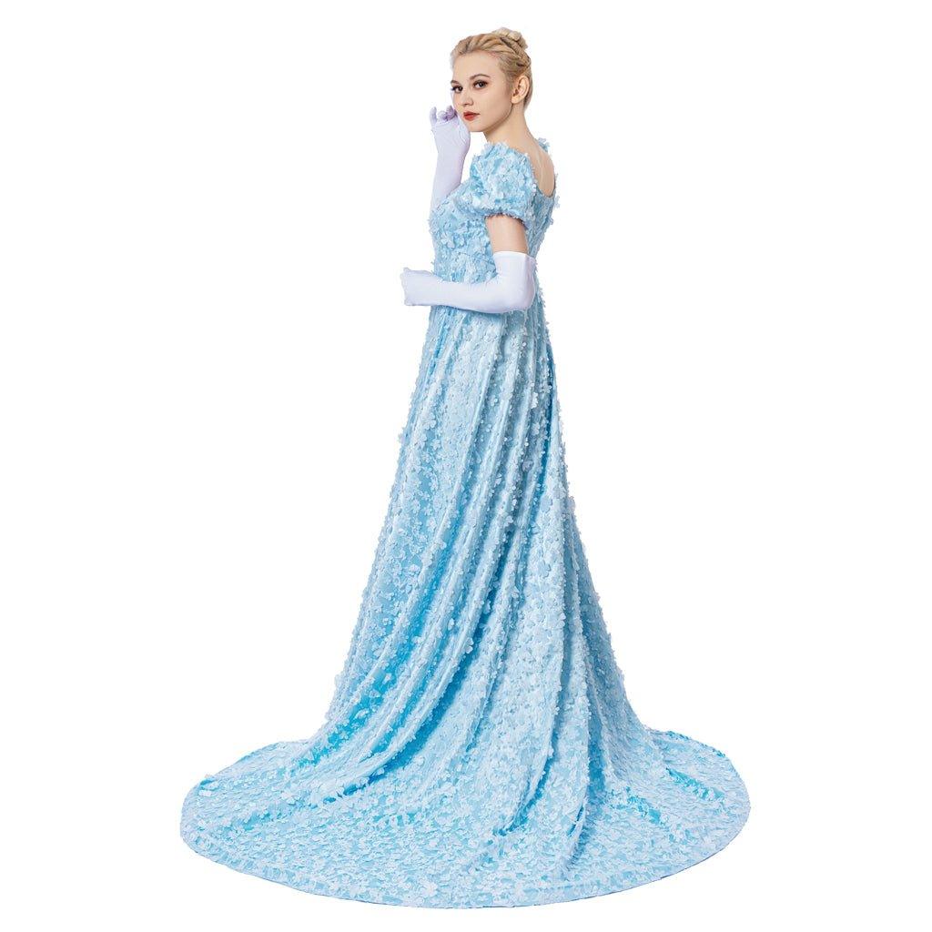 Daphne Cosplay Blue Dress - Regency & Victorian Elegance for Costume Lovers-Astricos