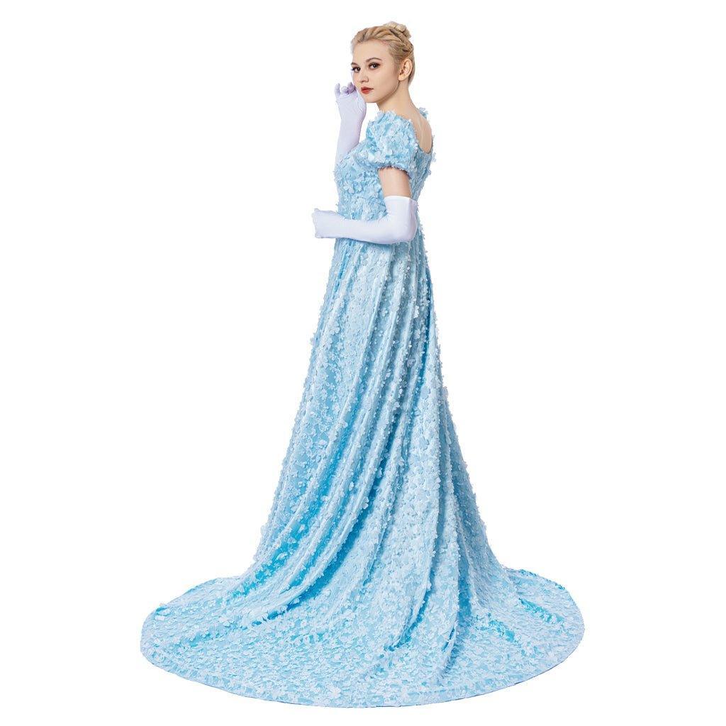 Daphne Cosplay Blue Dress - Regency & Victorian Elegance for Costume Lovers-Astricos