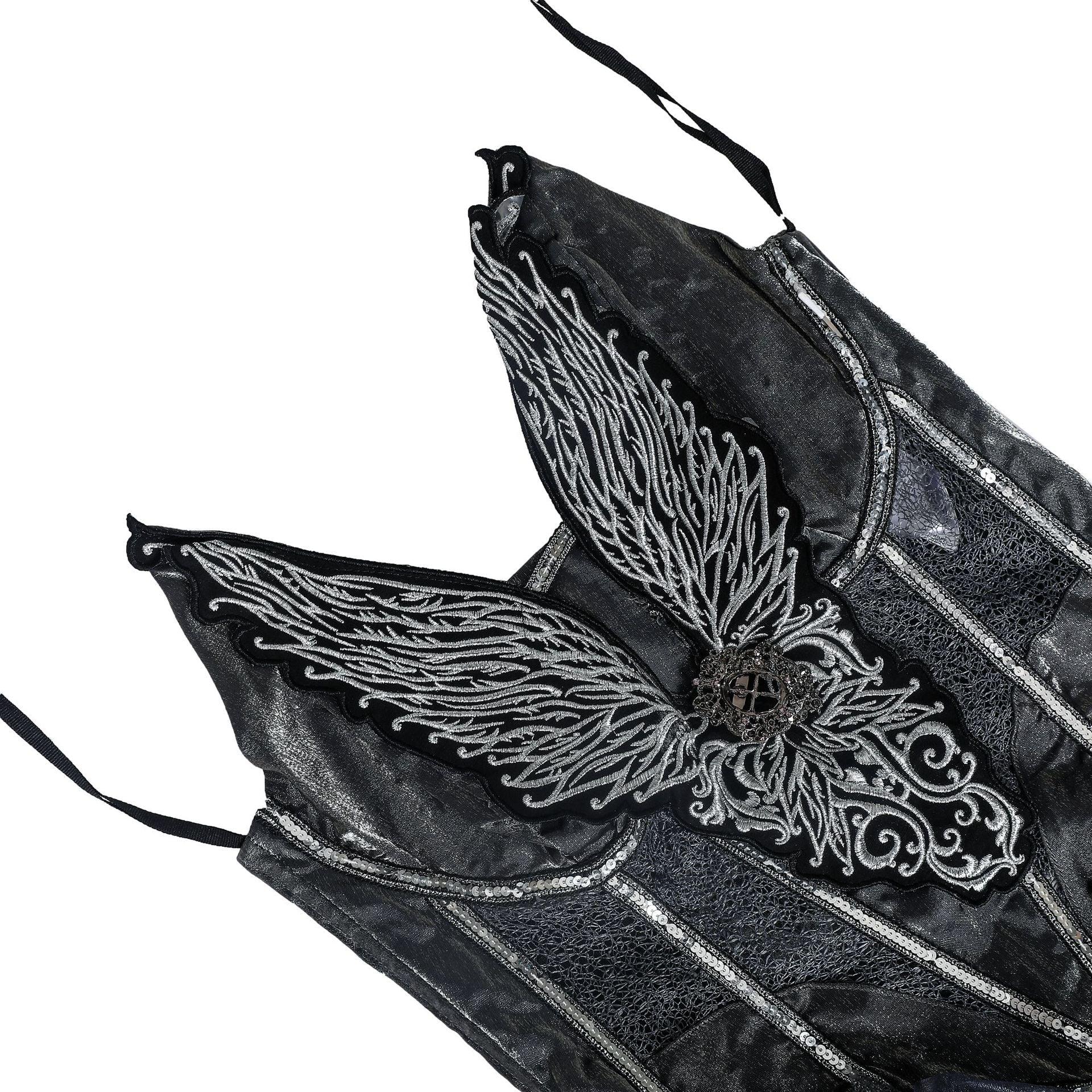 Dark Angel Halloween Costume | Gothic Cosplay for Ghost Festival & Stage Performance-Astricos