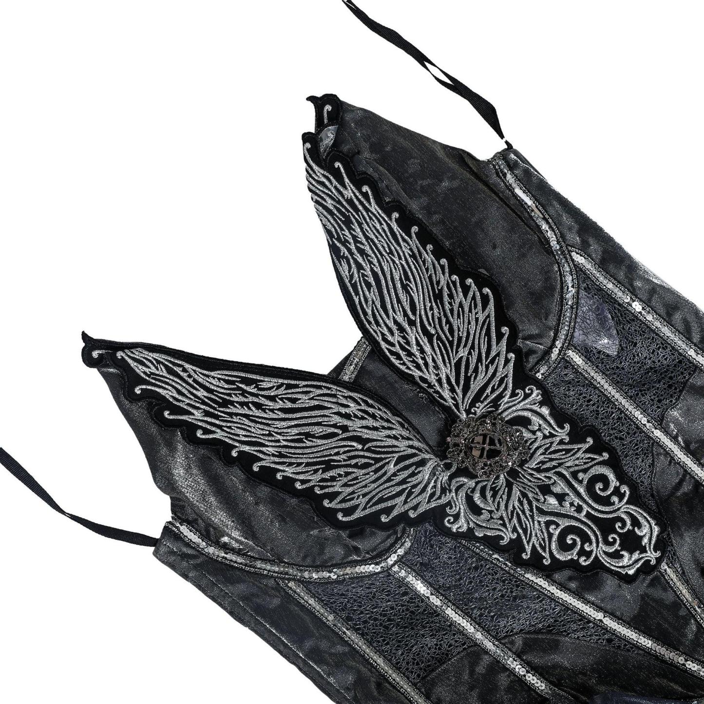Dark Angel Halloween Costume | Gothic Cosplay for Ghost Festival & Stage Performance-Astricos