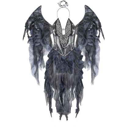 Dark Angel Halloween Costume | Gothic Cosplay for Ghost Festival & Stage Performance-Astricos