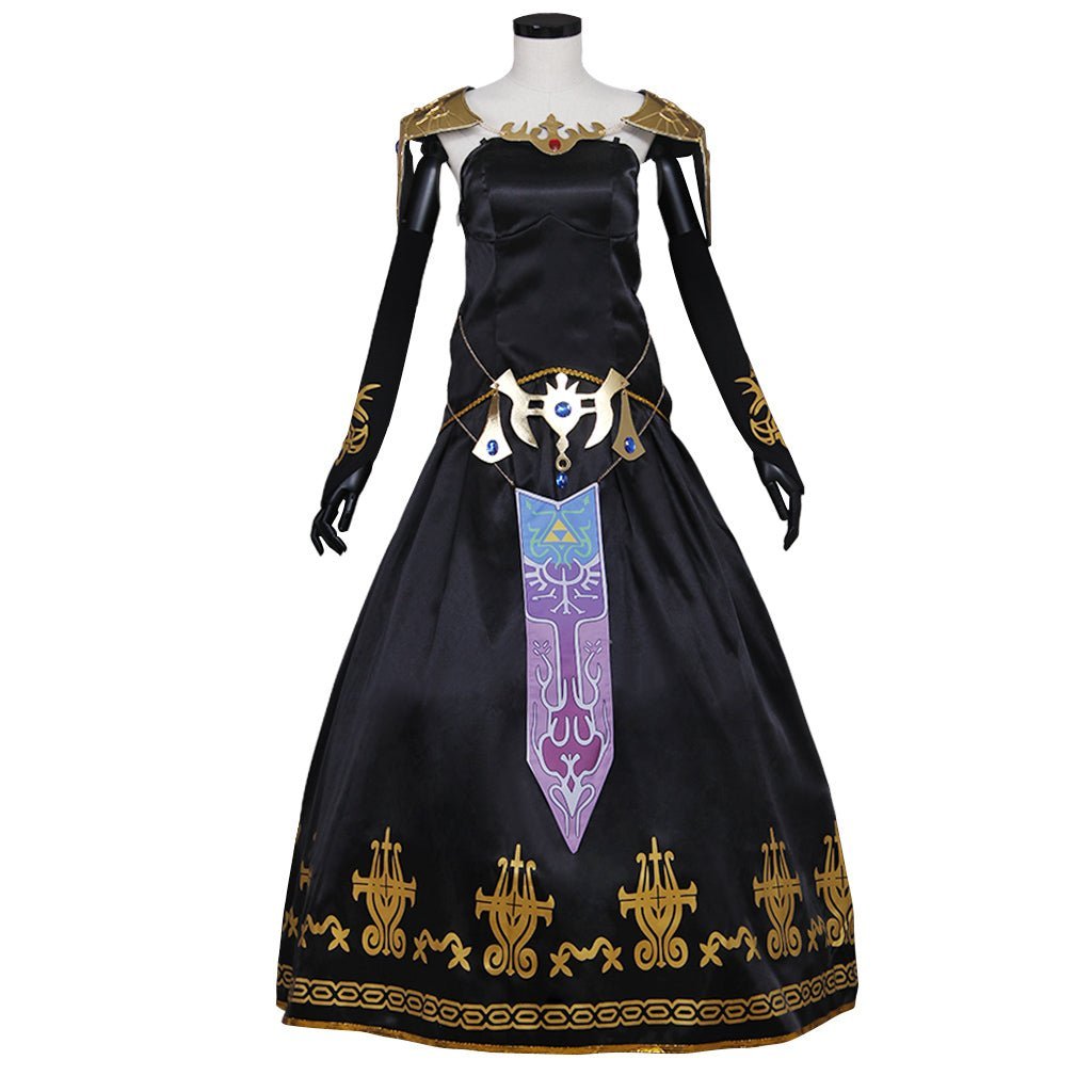Dark Princess Twilight Warrior Cosplay Black Dress | Astricos Game Costume-Astricos