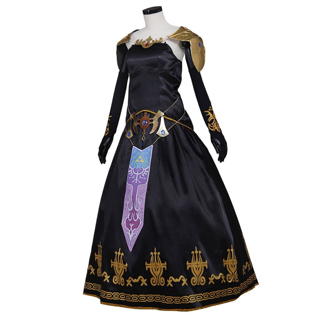 Dark Princess Twilight Warrior Cosplay Black Dress | Astricos Game Costume-Astricos