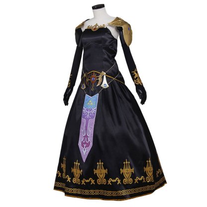 Dark Princess Twilight Warrior Cosplay Black Dress | Astricos Game Costume-Astricos