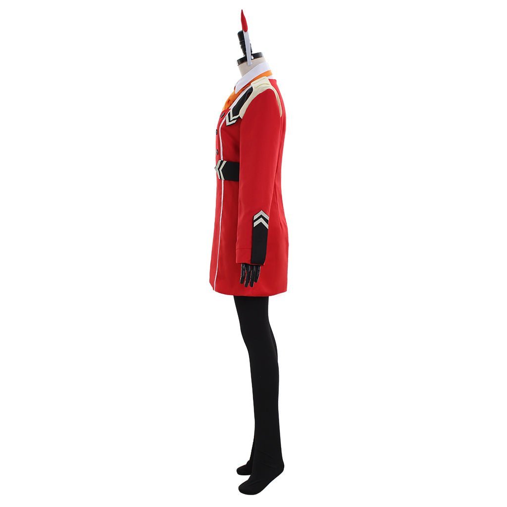 Zero Two Code:002 Red Uniform Dress Cosplay Costume - DARLING in the FRANXX-Astricos