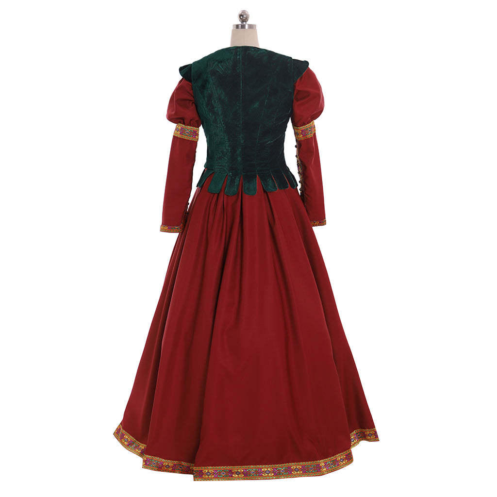 Renaissance Victorian Court Royal Princess Corset Dress Suit - Medieval Tudor Queen Costume-Astricos